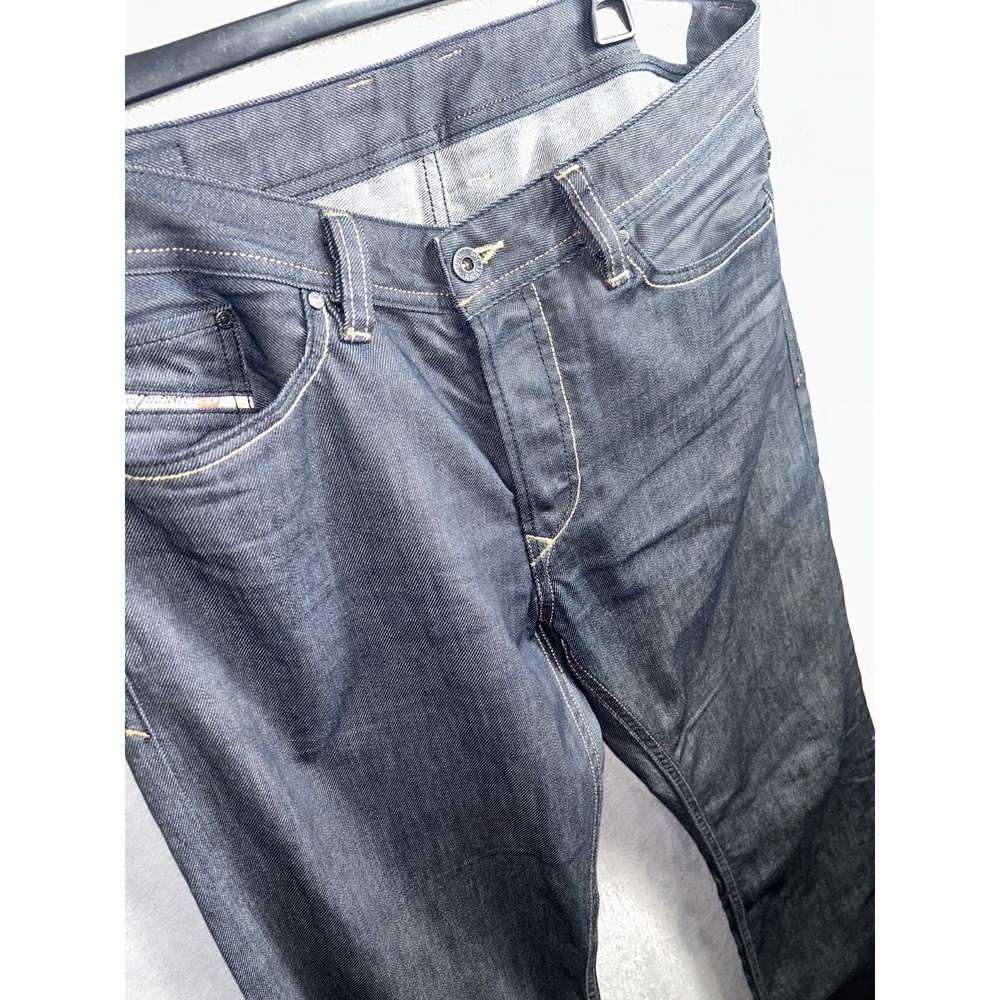 Diesel Jeans Mens 33x34 Viker Regular Straight Leg Dark Wash Blue Denim 0088z